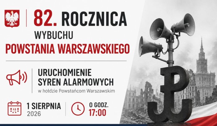 Miniaturka artykułu 82. rocznica wybuchu Powstania Warszawskiego – uruchomienie syren alarmowych 1 sierpnia o godz. 17:00