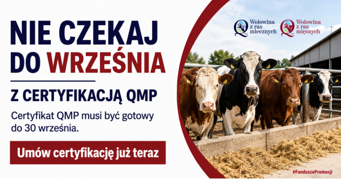 Miniaturka artykułu Rolniku! Nie czekaj do września z certyfikacją QMP